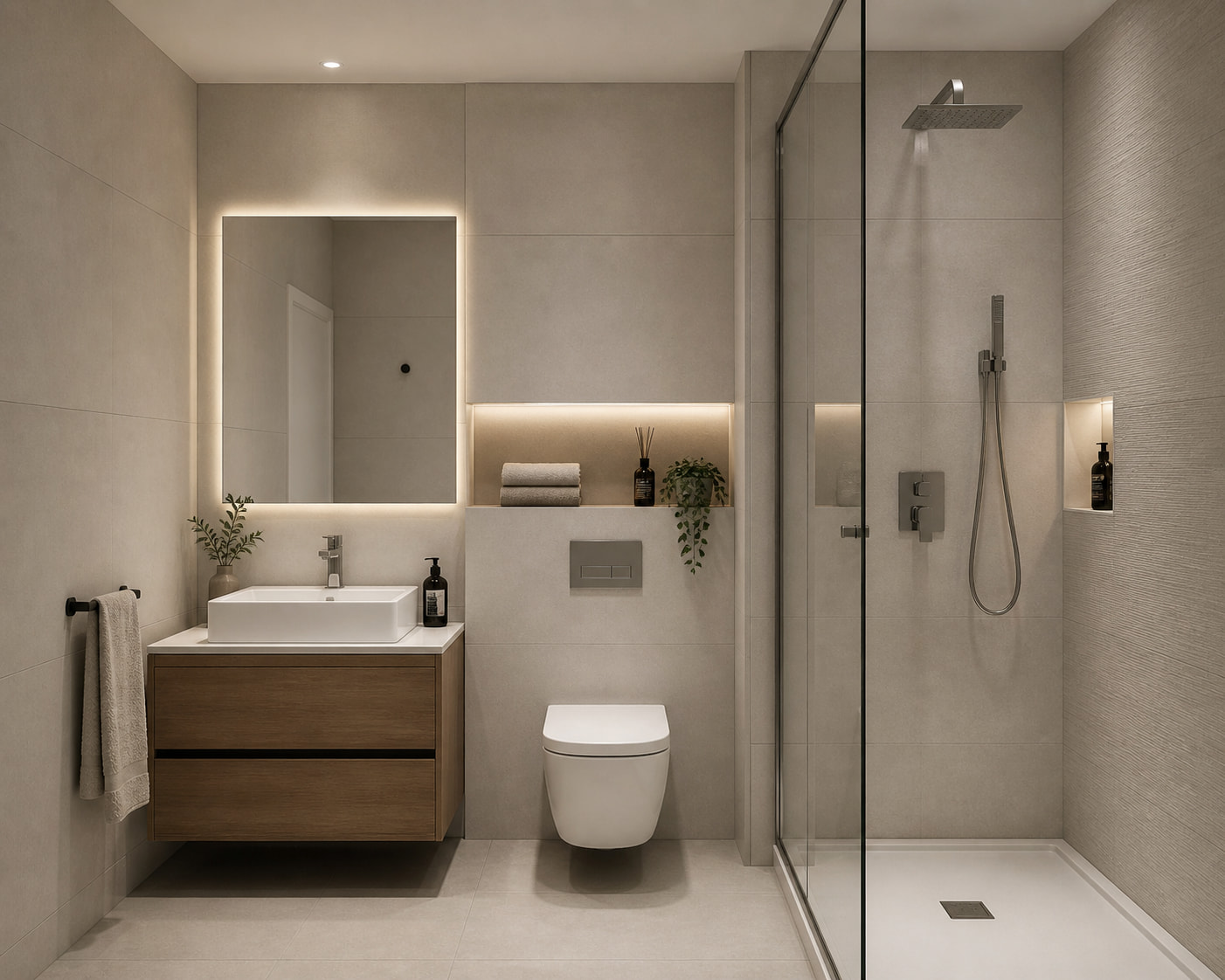 baño industrializado para residencial